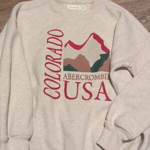 Abercrombie Kids Colorado USA Gray Sweatshirt Size 9/10